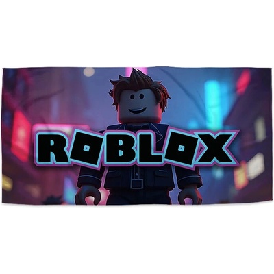 Sablio Ručník s potiskem ROBLOX Neonové město 30 x 50 cm