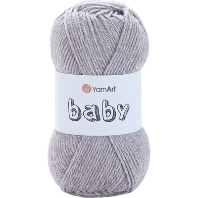 YARNART Baby 195 Grey Плетива прежда (Baby 195)