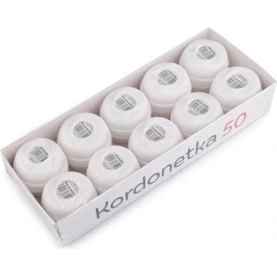 Stoklasa Příze Kordonetka 20 g Balení: 10 ks, Varianta: 8002/50 bílá 8002/50 bílá