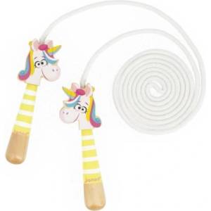 Janod Applepop Дървено въже за скачане за деца Еднорог (J03377)