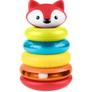Skip Hop Играчка за подреждане на пирамиди Лисица Explore&More 6m+ (9M807710)