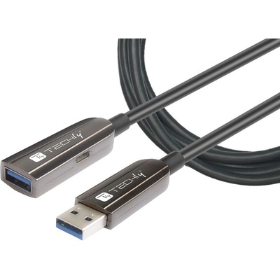 TECHLY ICOC U3AMF-HY-020 Оптичен удължителен кабел USB 3.0 USB-A мъжки към USB-A женски 20м (ICOC U3AMF-HY-020)