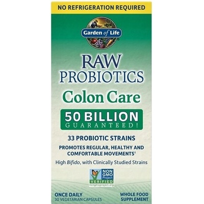 Garden of Life RAW Probiotics Colon Care probiotiká na podporu trávenia 30 ks
