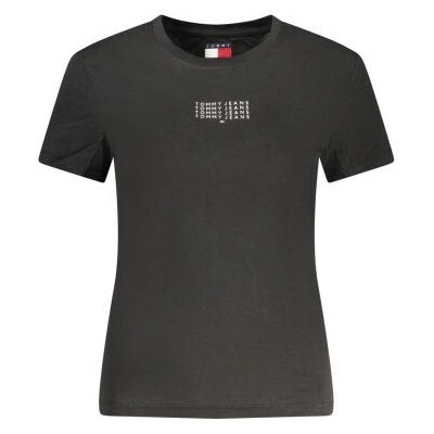 Tommy Hilfiger dámské tričko s krátkým rukávem Black
