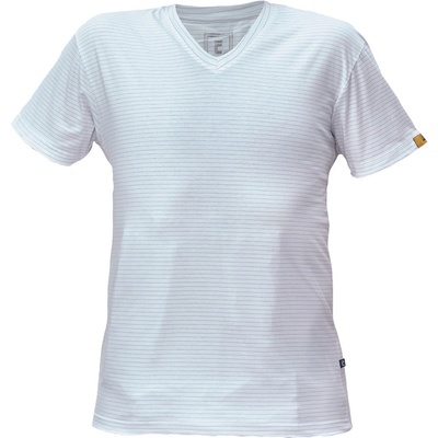 Cerva NOYO ESD Antistatické V-tričko biela 3XL