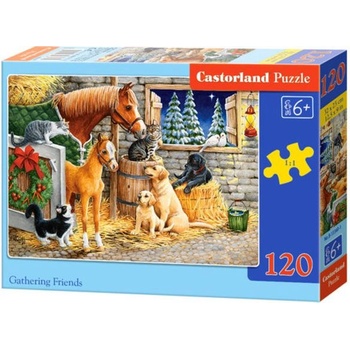 Castorland Gathering Friends 120 pcs Пъзел 120 броя Анимации (241110) (241110)