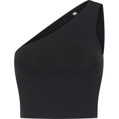 SF Skinnifit crop na jedno rameno Čierna