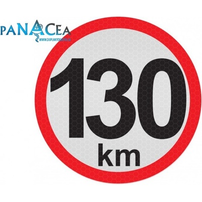 Samolepka reflexná - Obmedzená rýchlosť 130 (C5)