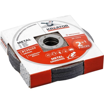 Kreator Brúsny kotúč 125 x 6,0 mm KRT070320 3 ks