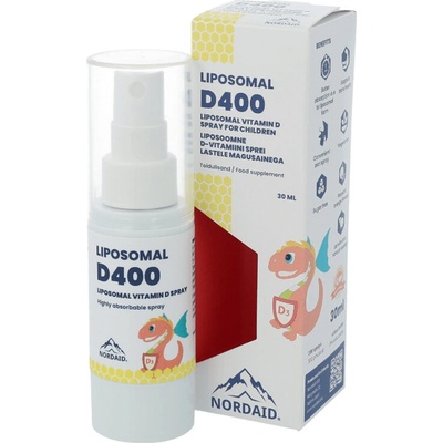 Nordaid Липозомен Витамин D3 400 IU за Деца, спрей за уста 30 ml | Nordaid (011109 NRD)