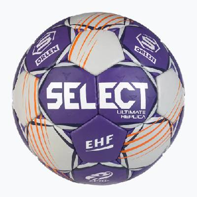 Хандбална топка SELECT Ultimate Replica Orlen Super League V24 EHF grey/purple размер 0