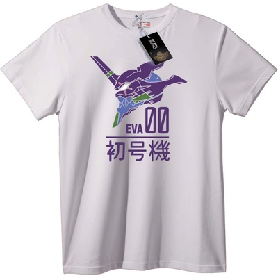 NOONEBRAND Тениска EVA 00 Юнит 00 Аниме - XL, White