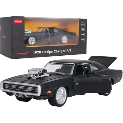 RASTAR Kovové auto 1970 Dodge Charger R/T čierne 1:36