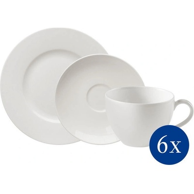 Villeroy & Boch Porcelánový kávový servis Basic White Vivo 18 ks