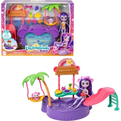 Mattel ENCHANTIMALS Sunshine Beach Opičkový bazén HTW73