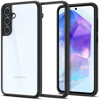 Spigen Калъф Spigen - Ultra Hybrid, Galaxy A55, черен/прозрачен (8809971224413)