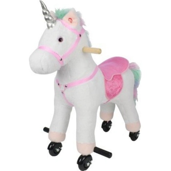 Chipolino Плюшен еднорог на колела Chipolino - Със звук, розов (RHWSO02502PINK)