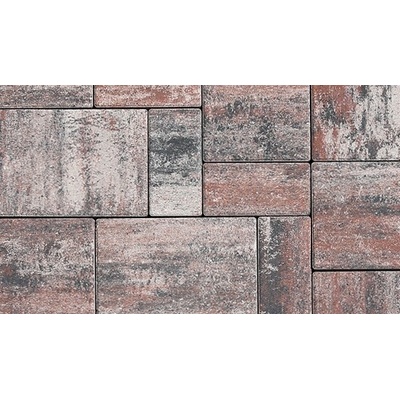 Dlažba skladebná CS BETON Via Tech standard Colormix Riente 80 mm