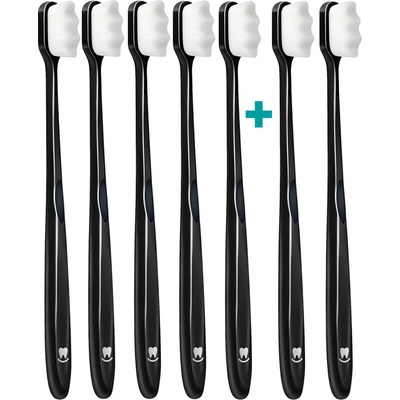 Nanosmile Ultrajemný zubní kartáček Black 7 ks
