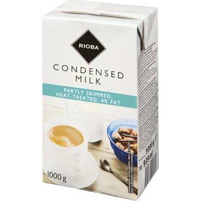 Rioba Mléko kondenzované UHT 4% 1 kg