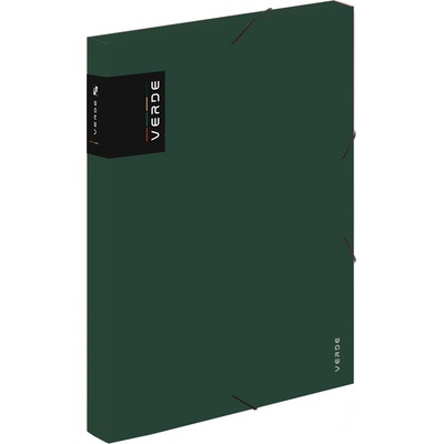 Box na spisy s gumičkou A4 PP VERDE - zelená