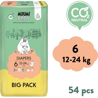 Muumi Baby 6 Junior 12-24 kg eko 54 ks