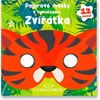 Papírové masky k vymalování Zvířátka