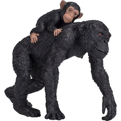 Mojo Фигурка Mojo Wildlife - Шимпанзе с бебе (387264)