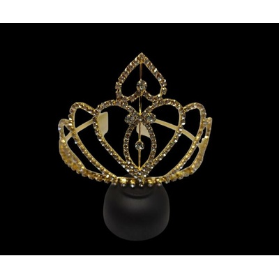 Naishide Jewelry slavnostní krystalová korunka s hřebínky Heart