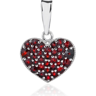Český Granát Jan Kos jewellery Stříbrný přívěsek 14003445001