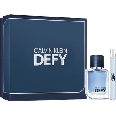 Calvin Klein Defy Подаръчен комплект, Тоалетна вода 50ml + Тоалетна вода 10ml, мъже
