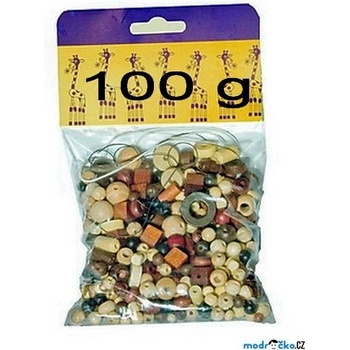 Navlékací perle - Mix perlí hnědo-přírodní 100g (Detoa)
