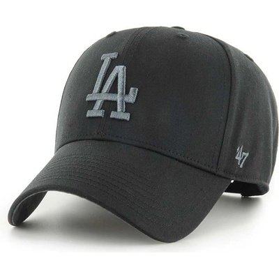 47 brand Памучна шапка с козирка 47 brand MLB Los Angeles Dodgers в черно с апликация B-TCMSP12CTP-BK (B.TCMSP12CTP.BK)