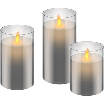 Vosková LED svíčka GOOBAY 57865 sada 3ks