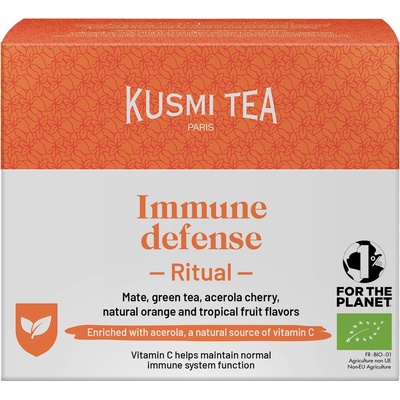 Kusmi Tea Зелен чай био Immune Defense в муселинови торбички 18 бр (21153A1460)
