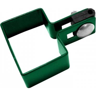 PILECKÝ Příchytka plotového panelu PILOFOR pro sloupek PILODEL poplastovaná koncová 60 x 40 mm zelená