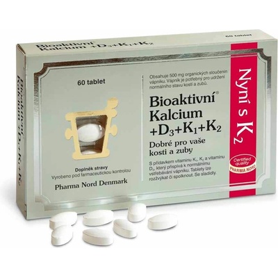 Pharma Nord Bioaktivní Kalcium+D3+K1+K2 60 tablet