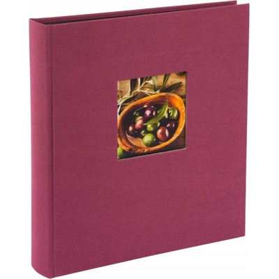 Tradiční album s černými stránkami, 60 stran, Bella Vista Fuchsia – rodinné album jako dárek