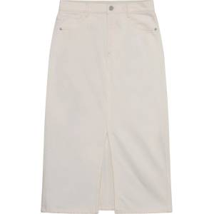 KnowledgeCotton Apparel Дамска пола KnowledgeCotton Apparel Women's Mid Length H. Twill Skirt - Egret - размер 28 (UK) (113-1164-0112)