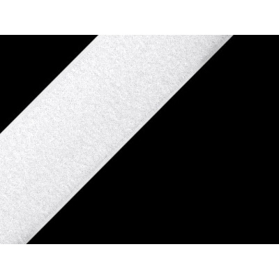 Prima-obchod Suchý zip plyš šíře 40 mm bílý, barva Bílá
