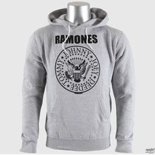 Mikina BRAVADO EU Ramones Seal Logo Gry sivá