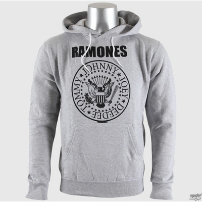 Mikina BRAVADO EU Ramones Seal Logo Gry sivá