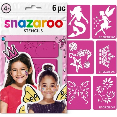 Snazaroo Šablony na obličejové barvy 6 ks růžové – Zboží Mobilmania