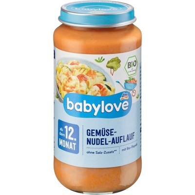 Babylove Bio se zeleninou a těstovinami 250 g