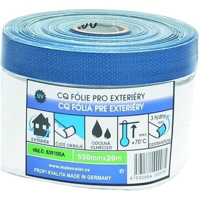 Mako CQ folie s lepící papírovou páskou 1100 mm x 20 m pro exteriery