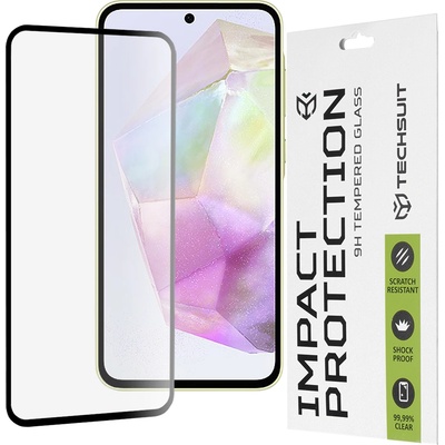 Techsuit Протектор за Samsung Galaxy A35 5G / A55 5G / M35 - 111D Full Cover / Full Glue Glass - Черен