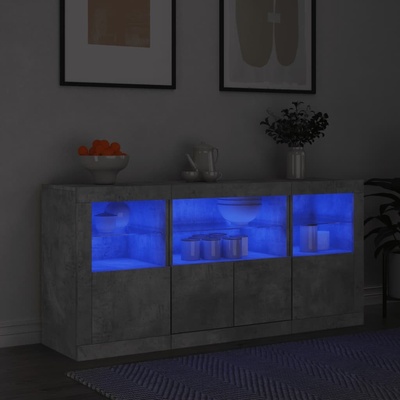 vidaXL 11461.3209068 příborník s LED osvětlením 142,5 x 37 x 67 cm