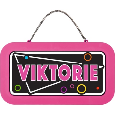 Neonová cedulka se jménem - Viktorie