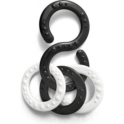 Profibaby Osmičky s přívěsky černobílé 10 cm