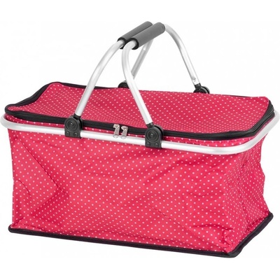 Košík nákupný skladací termo ALU/textil 5kg JELA červená